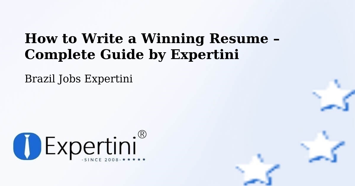 Resume Writing Guide for Job Seekers – Araras - Araras, Brazil Jobs Expertini